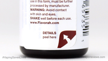 Flavorah Bottle Details